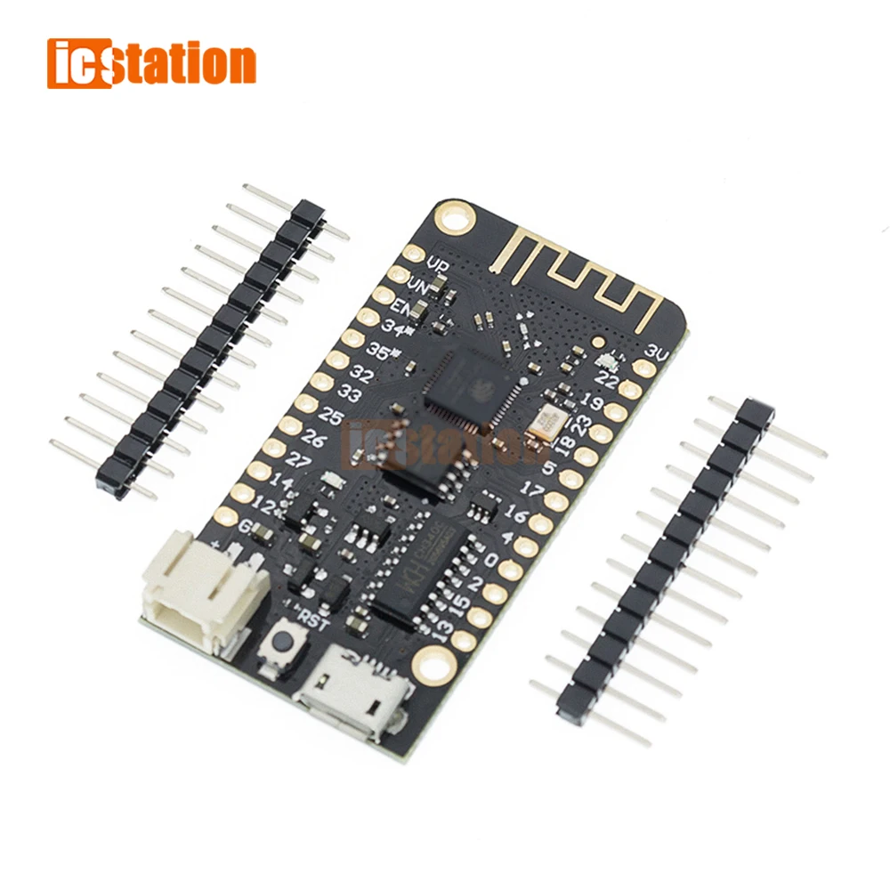 

1PCS LOLIN32 ESP32 Wifi Bluetooth Development Board Antenna ESP32 ESP-32 REV1 CH340 CH340G MicroPython Micro USB Lithium Battery