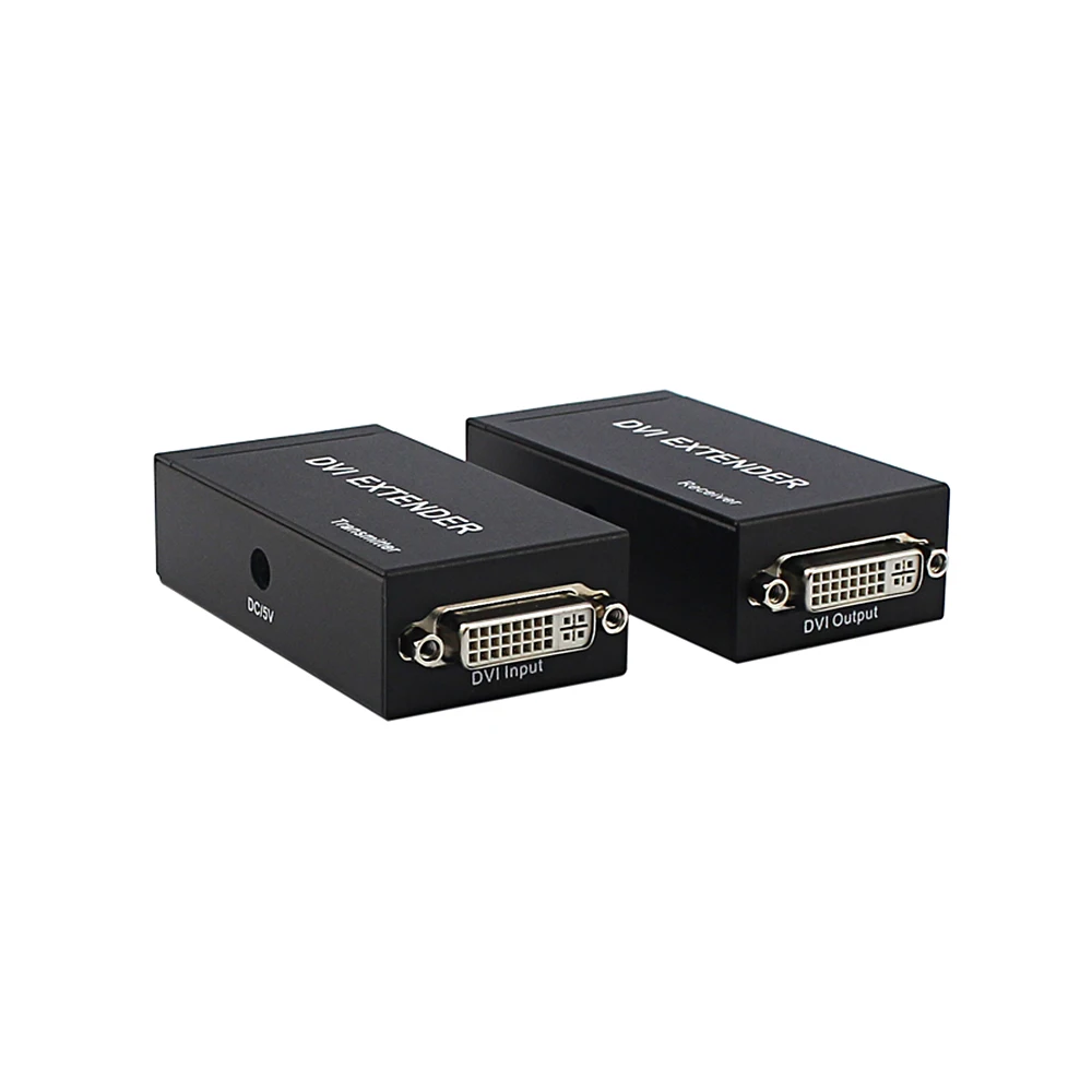 DVI Extender 60m 1080P Over Single Cat-6e/Cat-6 Ethernet Cable Extensor RJ45 Network EU Plug(Transmitter + Receiver) | Компьютеры и