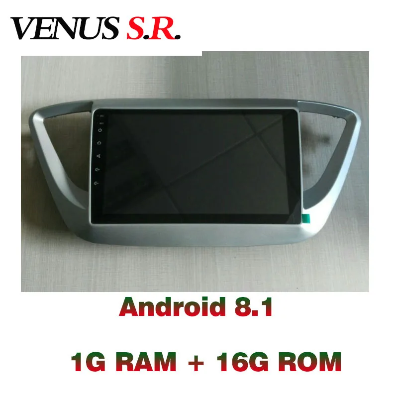 VenusSR Android 8.1 2.5D car dvd for Hyundai Verna Solaris Radio 2010-2017 multimedia headunit GPS stereo gps navigation | Автомобили и