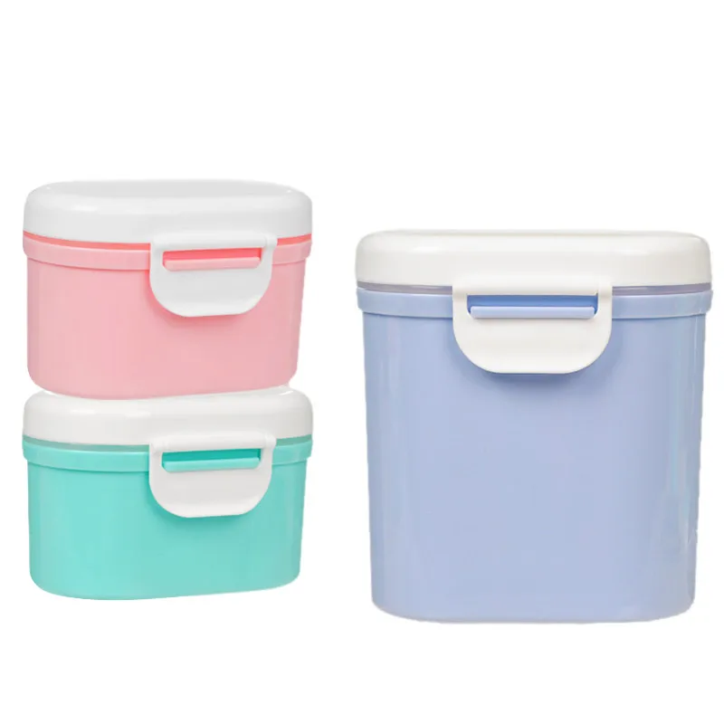 

Baby Food Storage Box Out Portable Home Infant Milk Powder Box with Spoon Powder Formula Dispenser Container Kids Feeding Grid