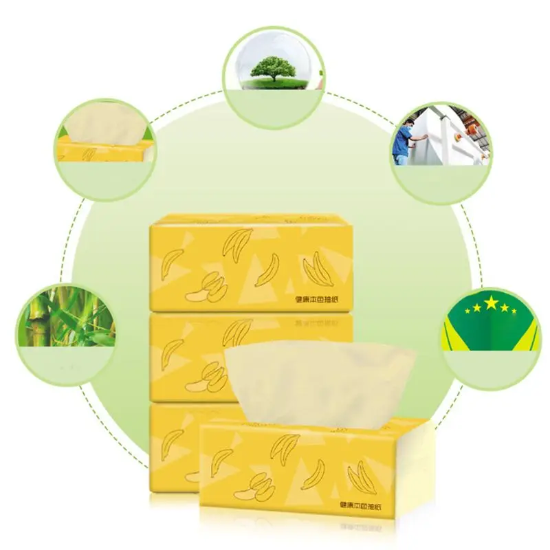 4 шт. шелковистая гладкая мягкая Премиум 3 слойная туалетная бумага кухонные