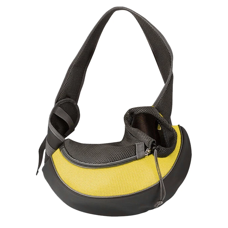 Yellow Pet Puppy Carrier S/M Открытый Путешествия собака сумка сетка Оксфорд один комфорт слинг Сумочка Сумка - Цвет: Yellow