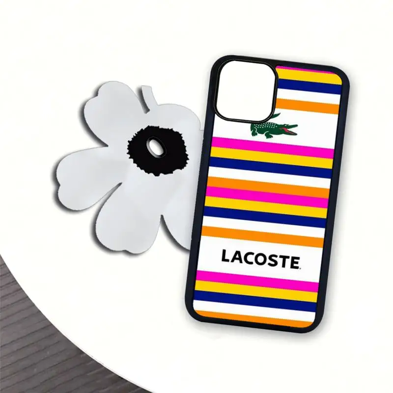 

French Luxury LACOETE TPU + PC Soft Case Cover For Iphone Se 2020 6 6s 7 8 Plus X Xs Max Xr 11 12 Pro Max Funda
