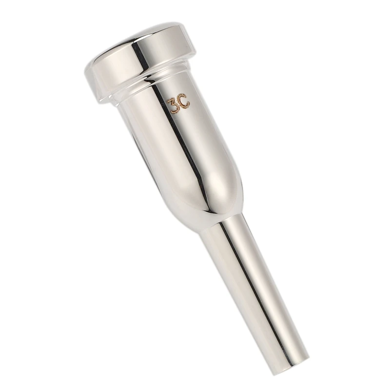 Trumpet Mouthpiece Meg 3C Size Silver for Bach Beginner Musical Accessories Parts with LOGO | Спорт и развлечения