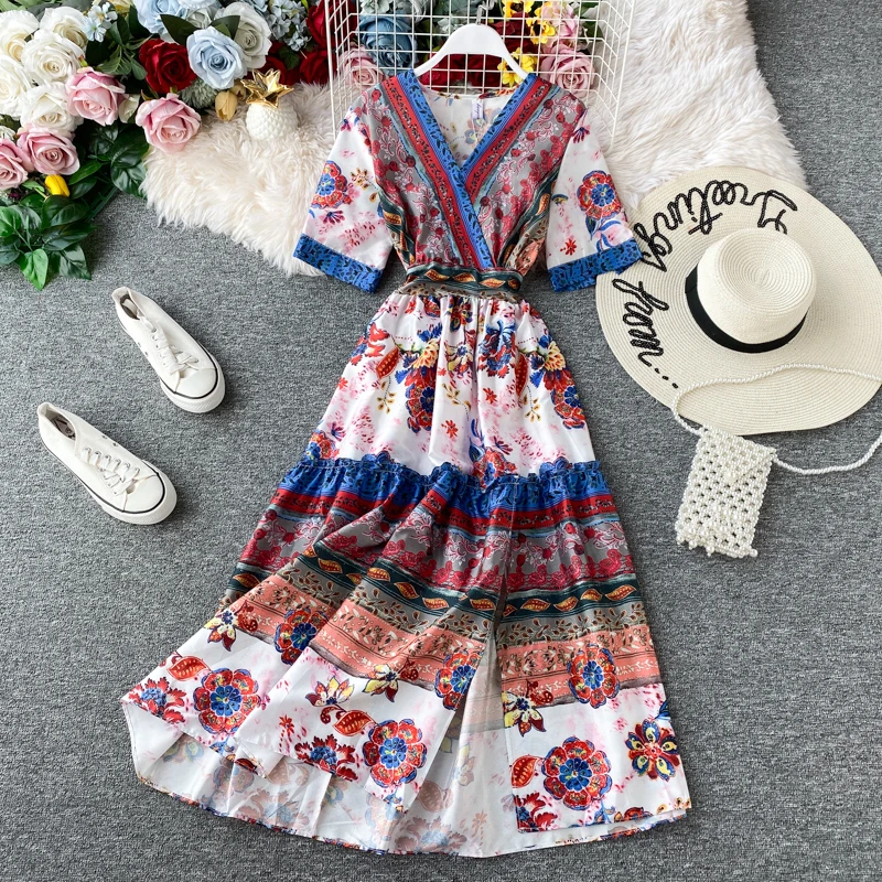 Весенне летнее платье женская одежда 2020 корейские винтажные женские платья