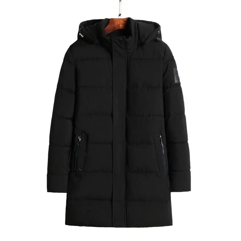 30 C FIT плюс толстый бархат вниз& парка пальто 6XL 7XL 8XL теплая зимняя куртка водонепроницаемая ветрозащитная Мужская ветровка