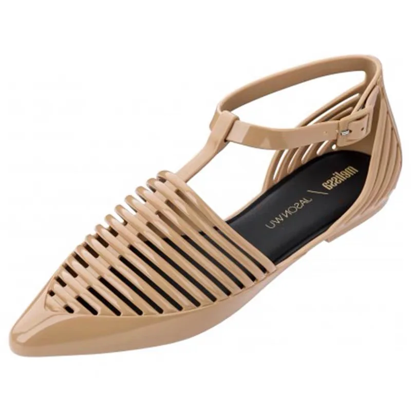 as picture Melissa/обувь; женские босоножки; sapato feminino melissa sandalias mujer; Летняя обувь; Sandale Femme; Calzado; коллекция года; обувь на плоской подошве с открытым носком - Цвет: as picture