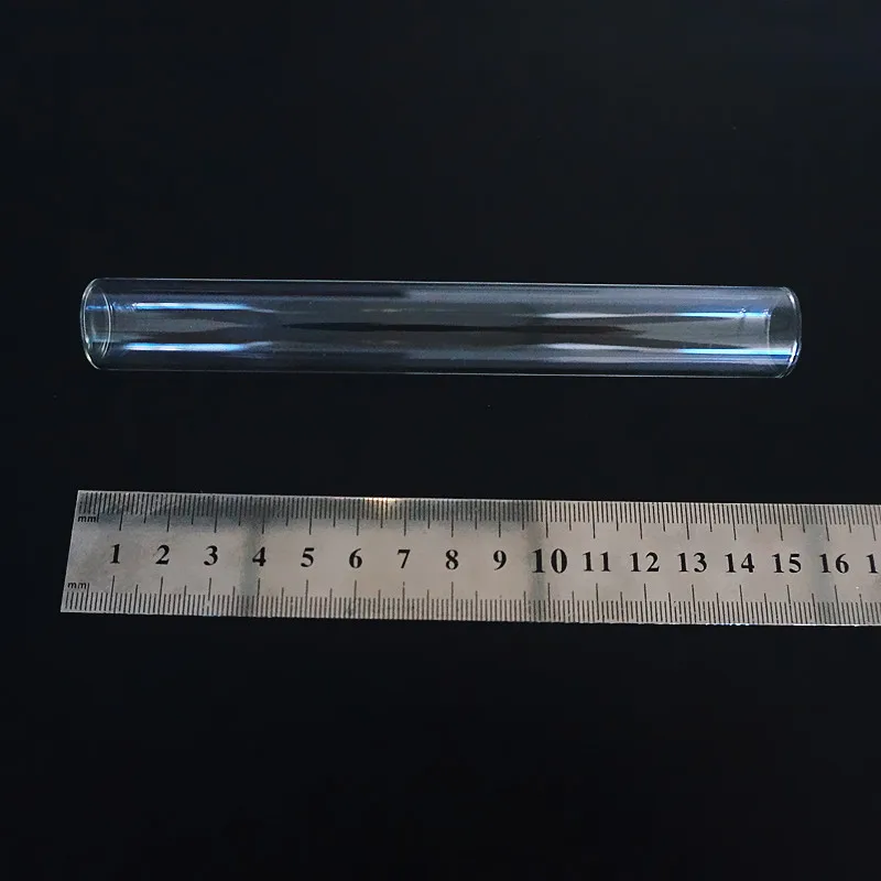 Прозрачная плоская стеклянная пробирка с пробковым стеклом 16 цветов 20x150 мм
