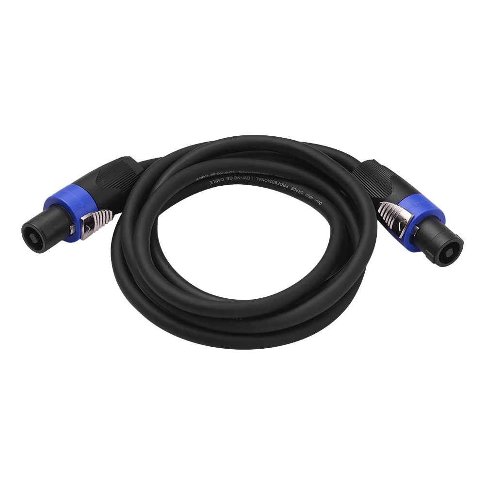 NL4FC черный 12AWG сценические микшерные Кабели аудио усилитель шнур спикер соединитель Штекерный четыре ядра бескислородный медный проводник