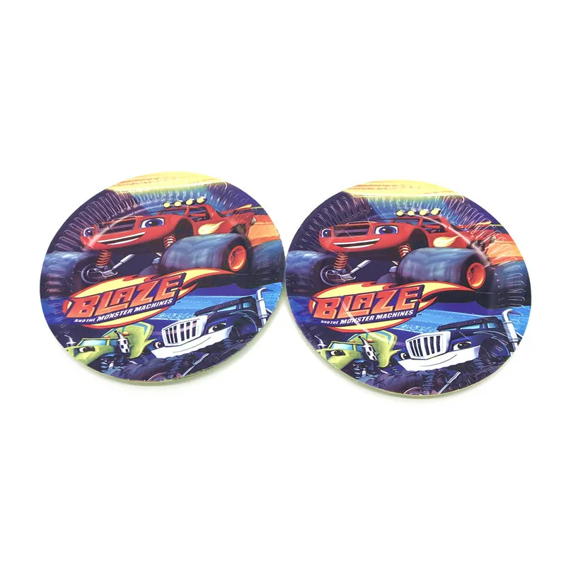 Blaze and the Monster Machines украшение для дня рождения соломенный флаг бумажный стаканчик
