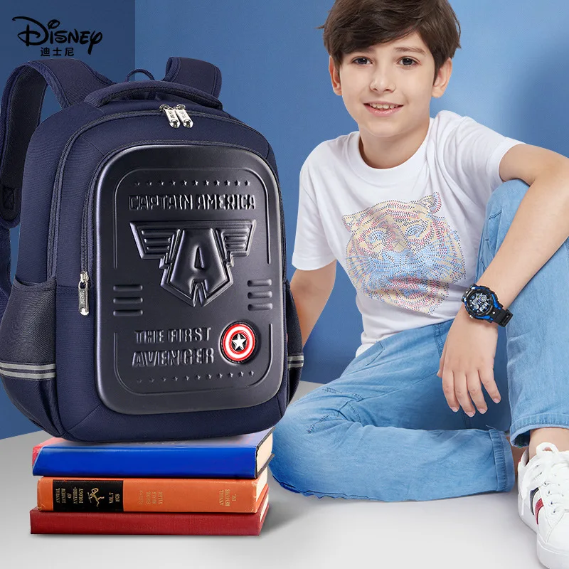 

Disney's New Genuine Marvel Boy Schoolbag 1-3 Grade Student Backpack Large Capacity Lightweight Fashion Children's Backpack