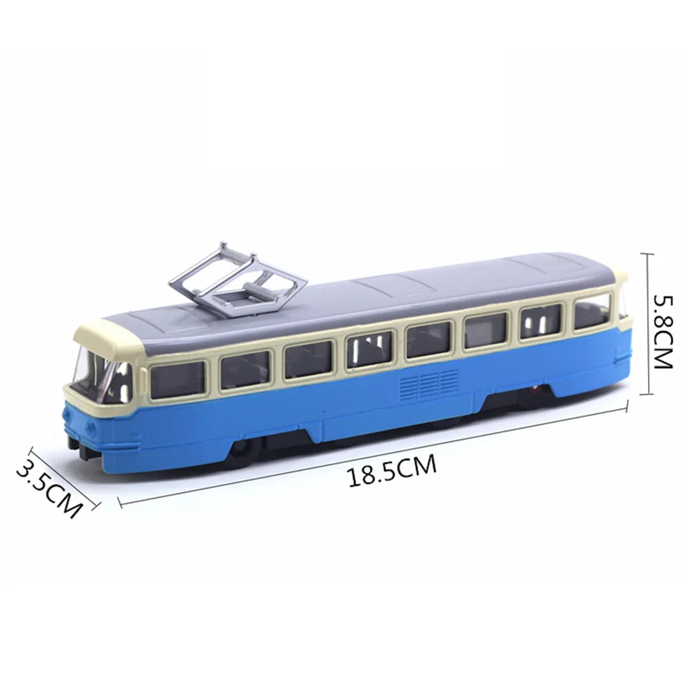 

Classic Train Tram Diecast Pull Back Model with LED Music Developmental Kids Toy Great gift develop children' brain intelligence