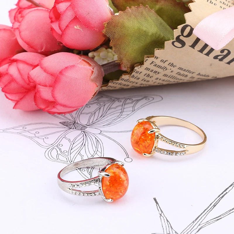 Корейская версия изящных колец из пчелиного воска с имитацией кристаллов для