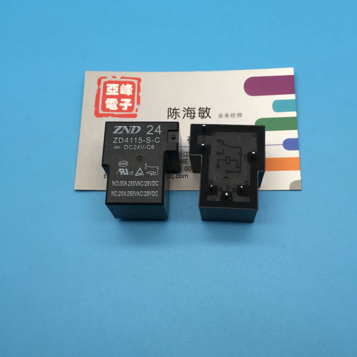 ZND Zhende Relay ZD4115-S-C-DC24V-C6 a Set of Conversion 6-Pin 30a250vac T90 | Relays