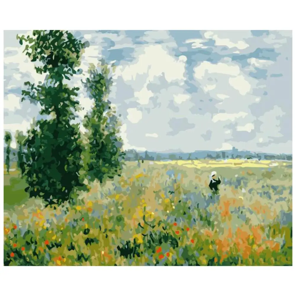 Картина по номерам Знаменитая Клода Мона-маковые поля около Argenteuil | Дом и сад