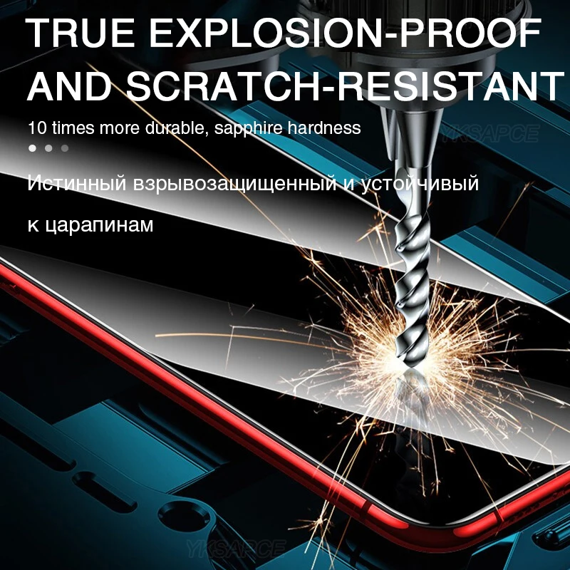 Защитное стекло 15D с изогнутыми краями и полным покрытием для iPhone 12 MIni X XS XR 11 Pro Max