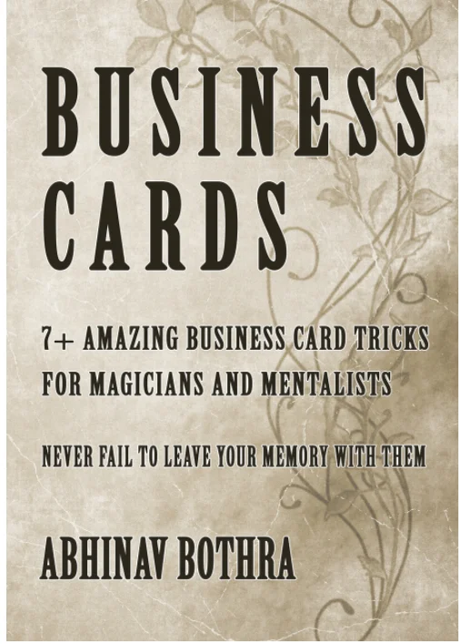 

Business Cards by Abhinav Bothra , Magic Tricks