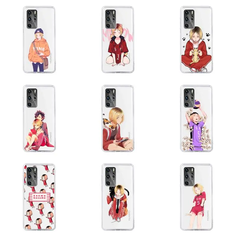 

Kenma Kozume of Haikyuu Phone Case For Huawei P40 P30 P20 Mate Honor 10i 30 20 i 10 40 8x 9x Pro Lite Transparent Cover