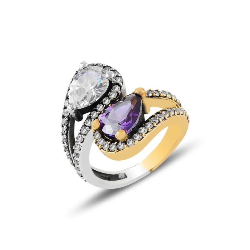 

Серебряное циркониевое кольцо Silverlina