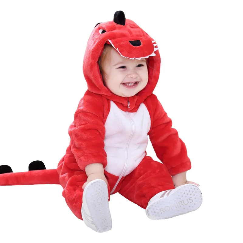 Kawaii/Детский комбинезон; костюм динозавра из мультфильма; костюм для близнецов; зимняя одежда для мальчиков и девочек; фланелевый Мягкий комбинезон; милый кигурумис