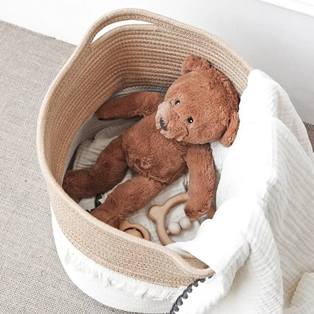 Тканые корзины для хранения Контейнер вещей красивый декор детской игрушки