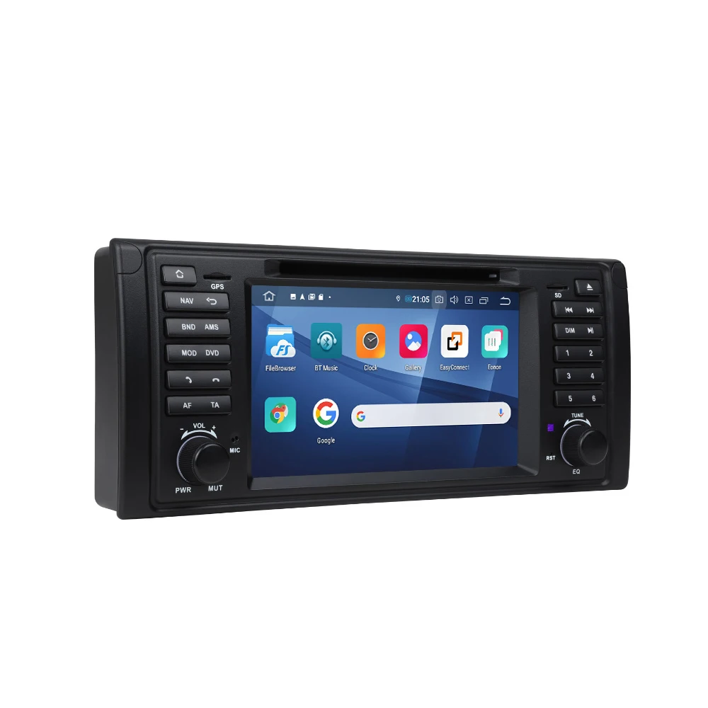 7-дюймовый Android 9 0 Pie OS автомобильный DVD мультимедийный навигатор GPS-радио для BMW 5