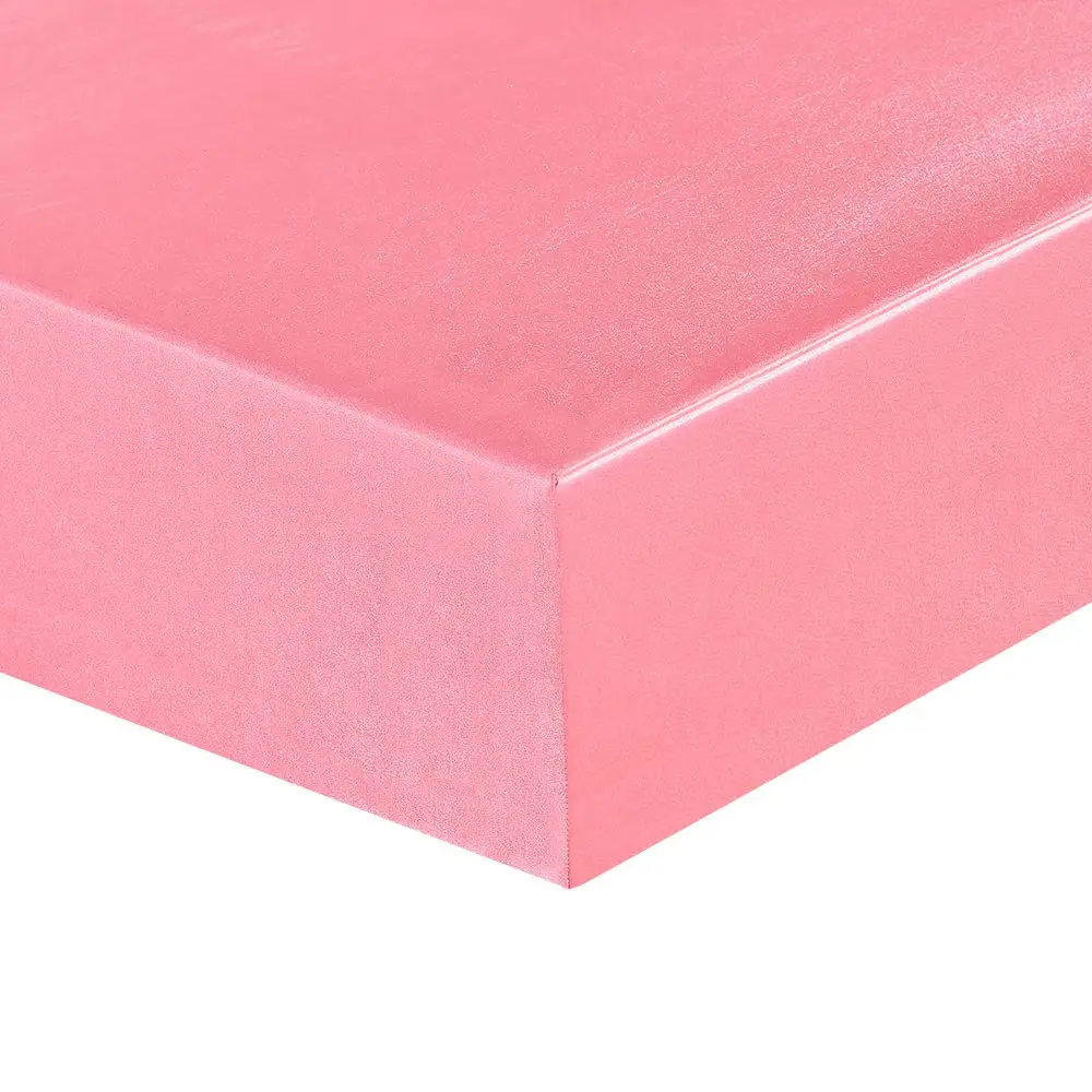 Pink Простыня на кровать, сатин, шелк, наматрасник, набор, Sabanas, Королевский размер, атласная простыня, гладкие, мягкие, крутые простыни на кровать с эластичной веревкой - Цвет: Pink