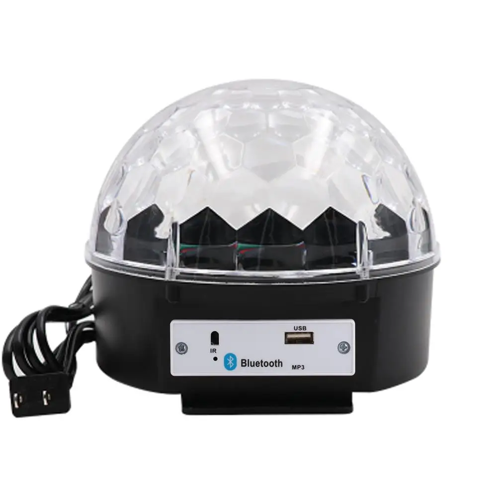 

LED Music Light LED Stage Light Crystal Magic Ball Light Portable Colorful Smart MP3 Loudspeaker Bluetooth 4.0 USB Disk