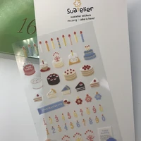 korean birthday cake pet stickers scrapbooking material cards making stationery embellishment diy decorating hobby craft