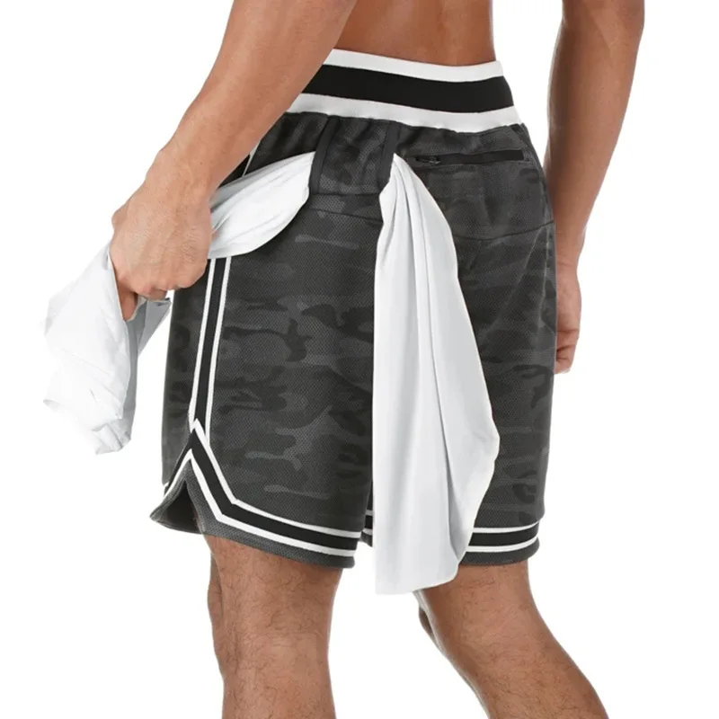 

Summer New Men's Sports Shorts Quick-drying Mesh Straight Loose Loose Five-point Pants Outdoor Sports and Leisure