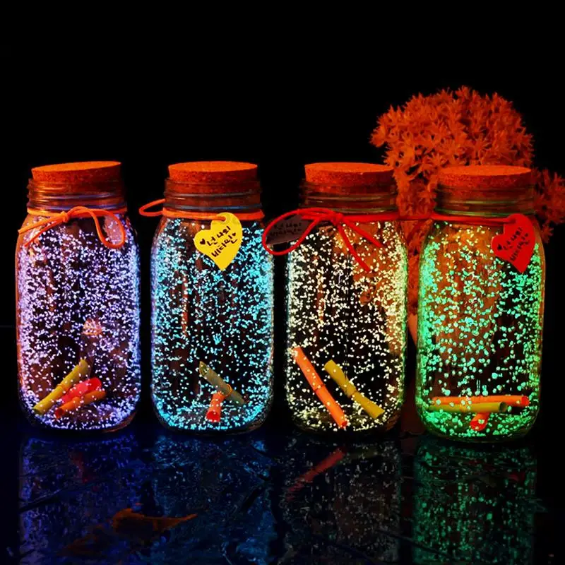 

Флуоресцентные светящиеся частицы 10 г вечерние НКИ «сделай сам», аквариумный песок, светящийся пигмент, яркий гравий, серебристый песок, по...