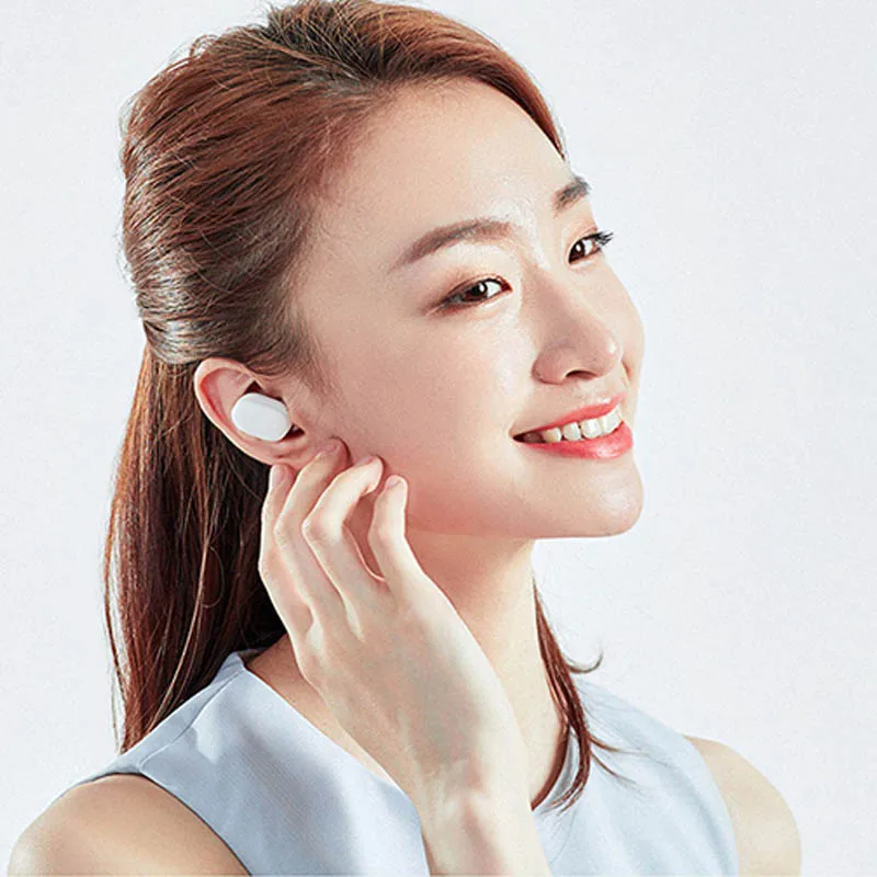 TWS Bluetooth наушники Xiaomi Mi AirDots беспроводные вкладыши гарнитура с микрофоном и