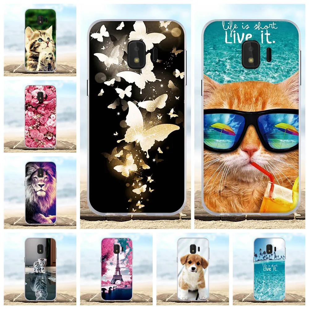 Силиконовый чехол бампер для Samsung Galaxy J2 Core милый J260 чехлы телефонов Samsugn J2core