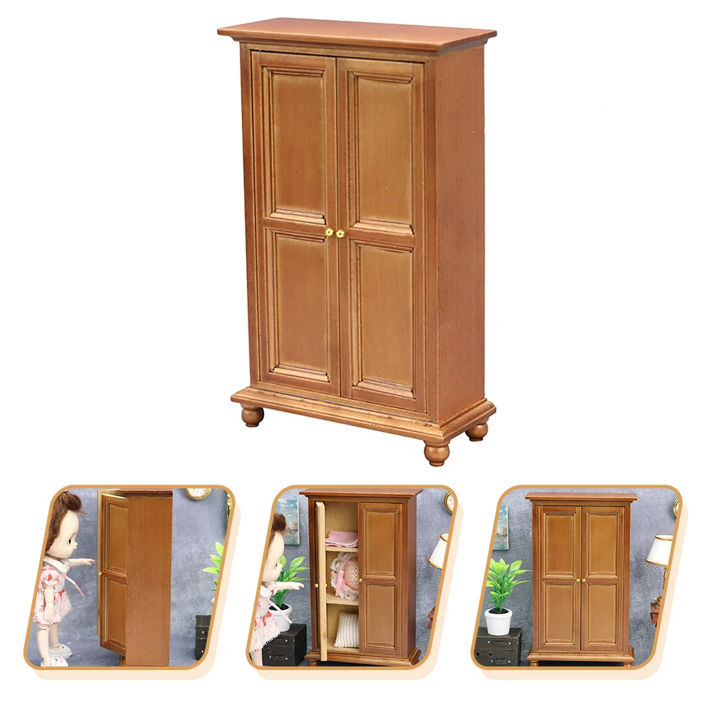 

Mini House Adornment Mini House Furniture Wardrobe Decoration Plaything