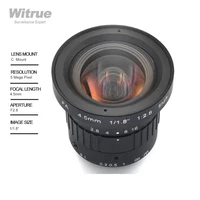 witrue 5 megapixel 4 5mm c mount lens low distortion industrial lenses 11 8 f2 8 for ip security camera