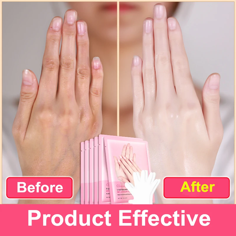 Daralis 2 упаковки = 4 шт. отбеливание с помощью улиток маска для рук увлажняющий