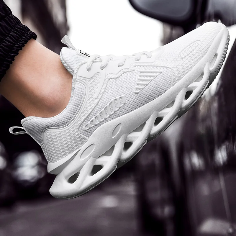 

2019 Summer New Men Outdoor Casual Twist Bottom Shoes Comfortable Lace-Up Men's Shoes Breathable Mesh Basic Sneaskers