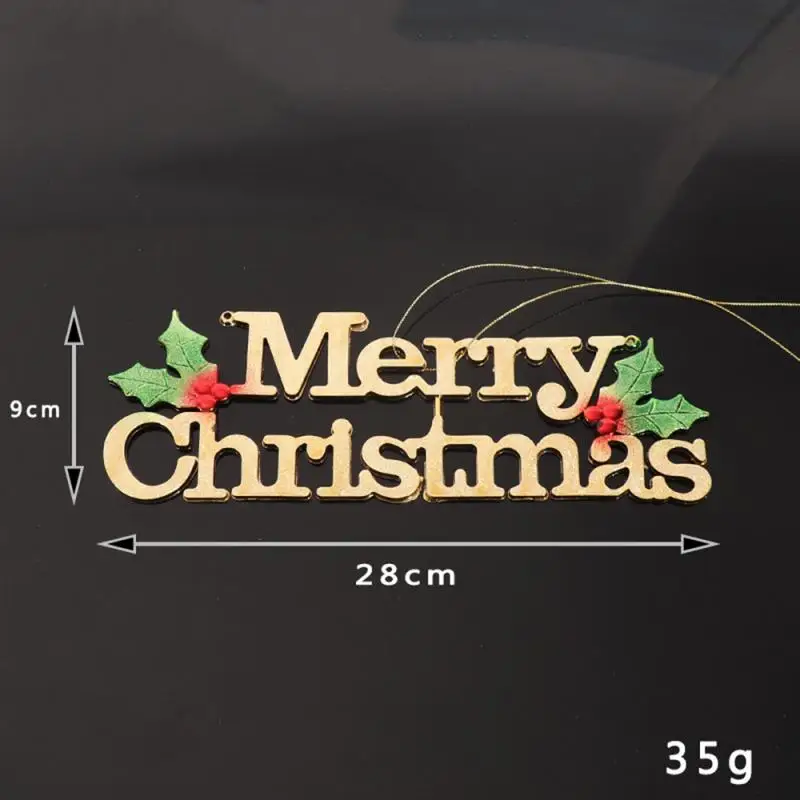 2020 Рождественское украшение золотые буквы Рождественская елка подвеска