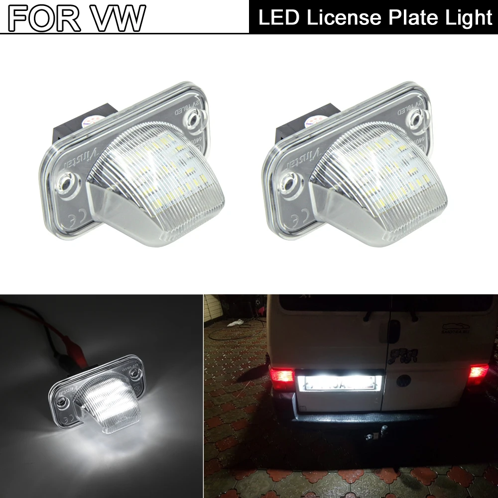 Комплект из 2 предметов Белый светодиодный номерной знак светильник лампа для VW T4