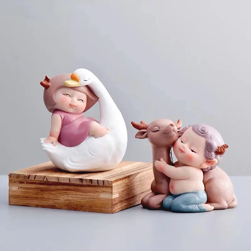 

[MGT]Nordic creative cute elf ornaments living room home decoration crafts girl heart gift furnishings