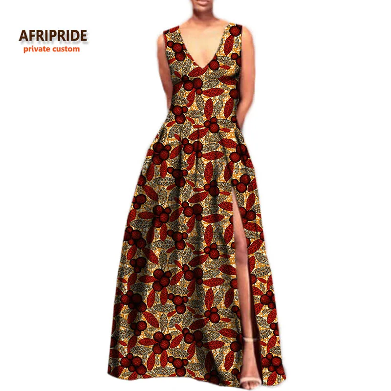 Летнее пляжное Повседневное платье для женщин AFRIPRIDE индивидуальное с глубоким v