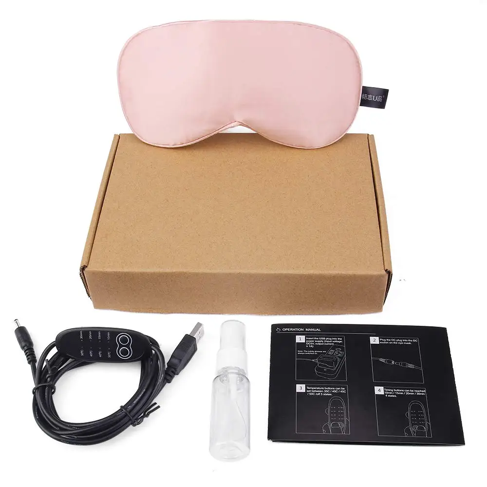 USB Паровая маска для глаз Контроль температуры термопаровая хлопковая сухой