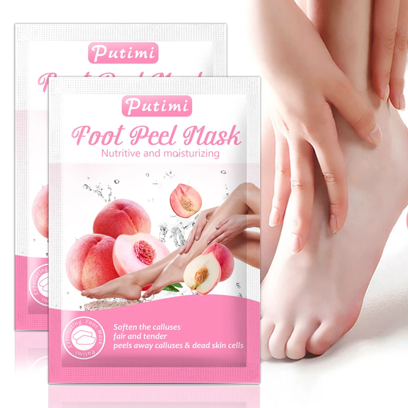 

6Pack Foot Mask Pedicure Socks Exfoliating Foot Spa Bath Peeling Mask Nourishing Scrub Foot Patch Moisturizer Dead Skin Remover