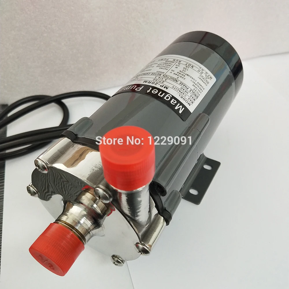 

304 Stainless Steel Brewing Home brew 110V 220V Magnetic Water Pump Temperature 140C 1/2" port MP-20R Food Grade