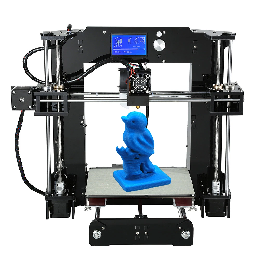 Anet A6 3d принтер наборы Настольный Reprap i3 DIY для самостоятельной сборки ЖК-экран с 16 Гб SD карты печати большой размер 220*220*250 мм