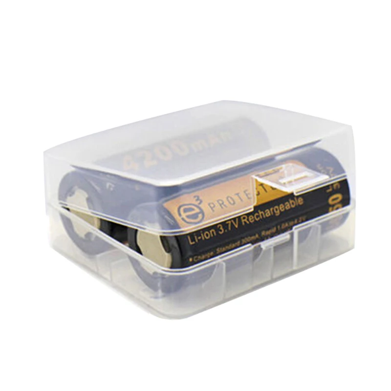 1 шт. чехол для аккумулятора 26650 пластиковый держатель коробка хранения 2