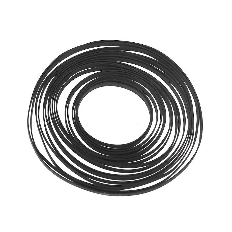

5mm Wide Turntable Rubber Belt Replacement Flat Drive Belt for Vinyl Record Player Phono Belt-Driven Turntables