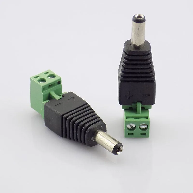 100pcs 5.5 x 2.1mm DC Male Plug Power Connector Adapter Supply for CCTV Camera Accessories Security led strip light L19 | Безопасность и