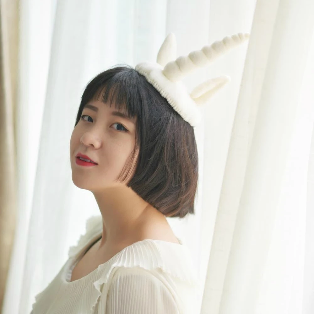 Зажим для волос ручной работы из 100% шерсти с единорогом девочек и женщин |