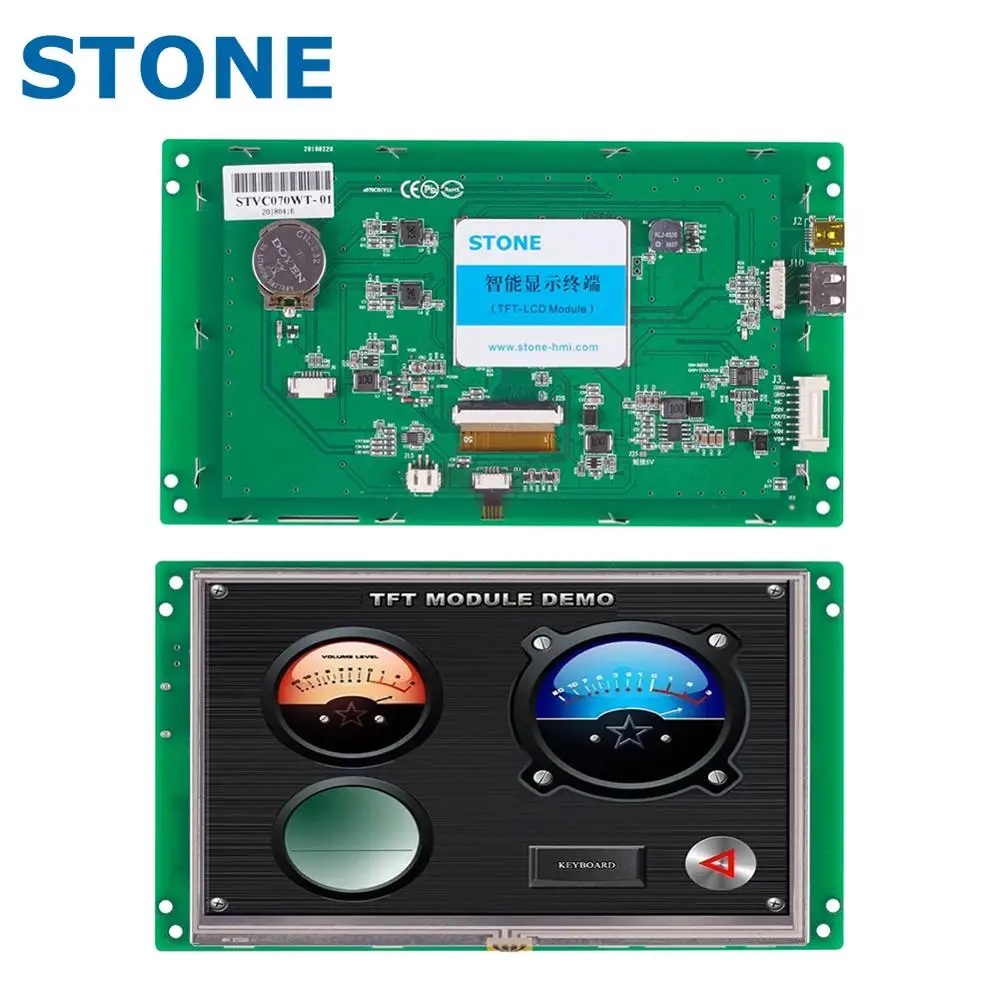 Модуль ЖК-дисплея STONE HMI TFT с сенсорным экраном RS232/RS485/TTL | Электронные компоненты и